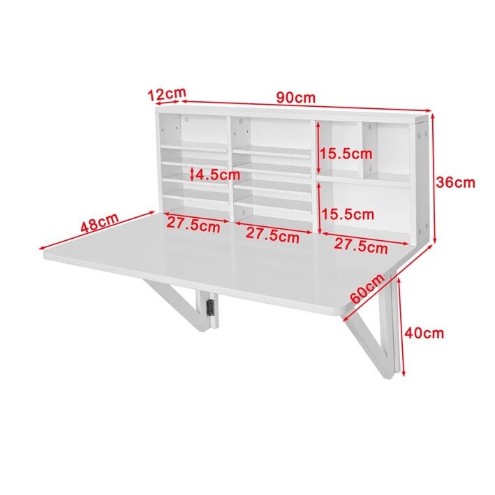 Sara Floating Desk - White