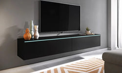 Beeching Floating TV Unit for TVs up to 75" - Black