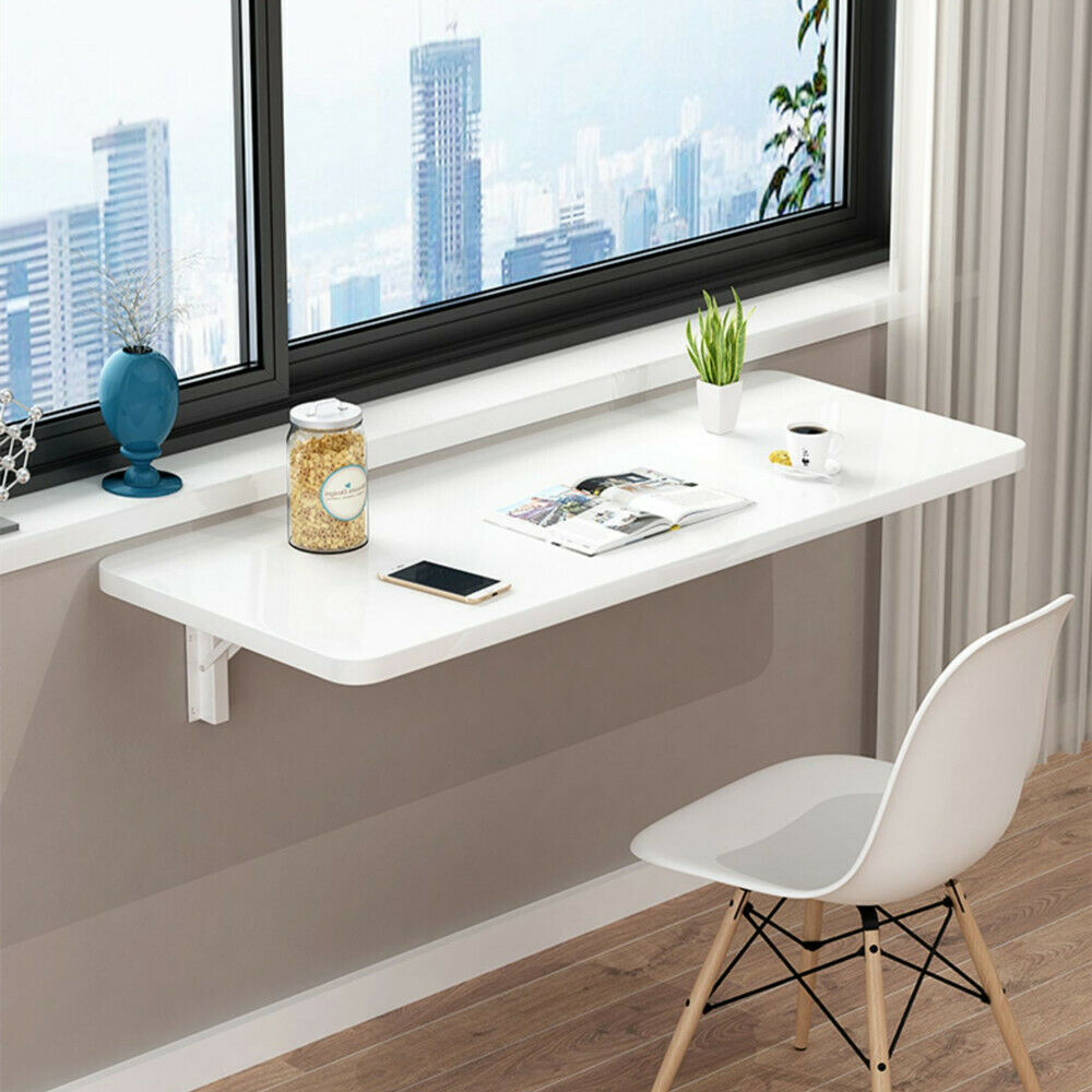 Hibner Floating Desk - White