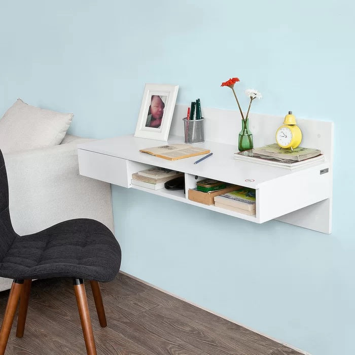 Vello Floating Desk - White