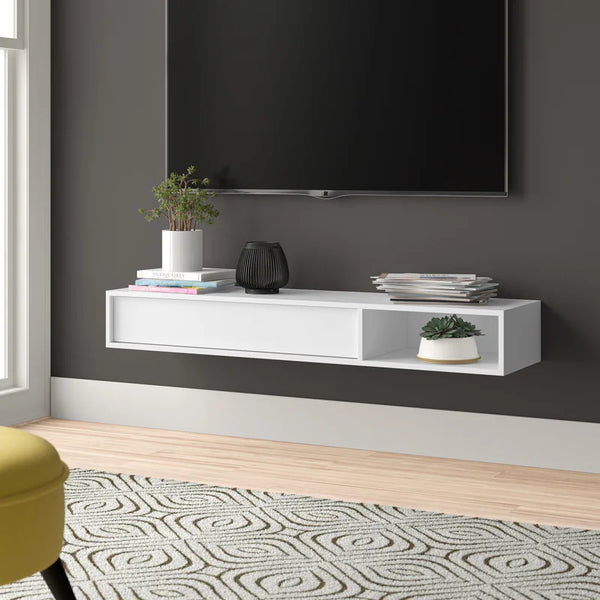 Whitley Floating TV Unit for TVs up to 50" White Floating TV Units
