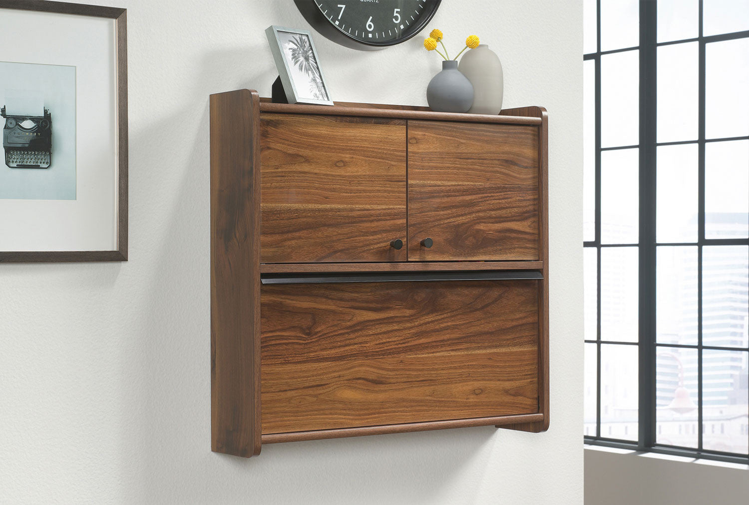 Giovo Floating Desk - Walnut