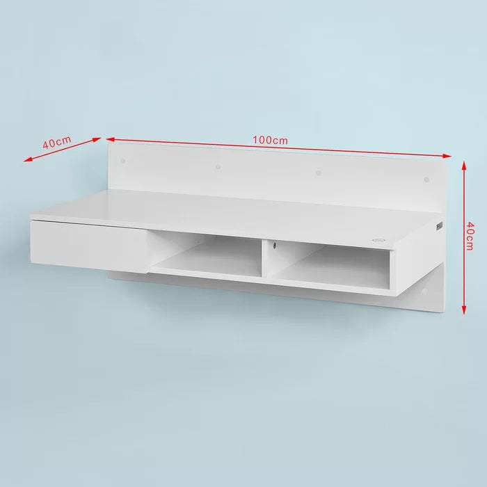 Vello Floating Desk - White