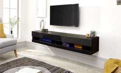Kane Floating TV Unit for TVs up to 65" - Black