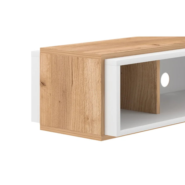 Vanatta Floating TV Unit for TVs up to 55" White/Oak Floating TV