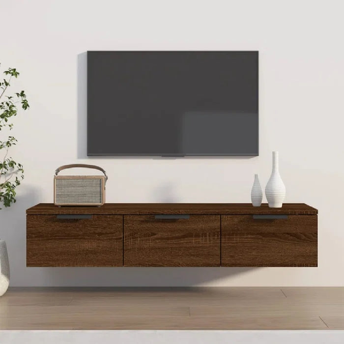 Remi Floating TV Unit for TVs up to 50" - Brown Oak | Floating TV Units ...