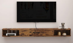 Farfan Floating TV Unit for TVs up to 65" - Rustic Brown