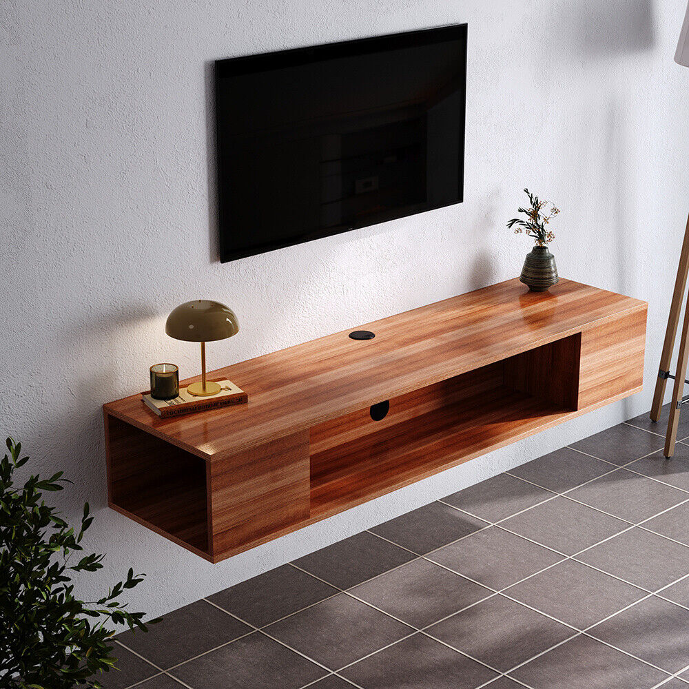 Floating Box Unit Baccara Floating TV Unit - Brown | Floating TV Units - Floating TV Units