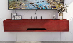 Isak Floating TV Unit for TVs up to 50" - Red