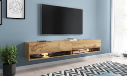 Alice Floating TV Unit for TVs up to 75" - Oak