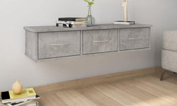 Viveka Floating TV Unit for TVs up to 46" - Concrete Grey