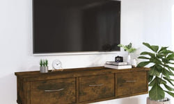 Viveka Floating TV Unit for TVs up to 46" - Smoked Oak