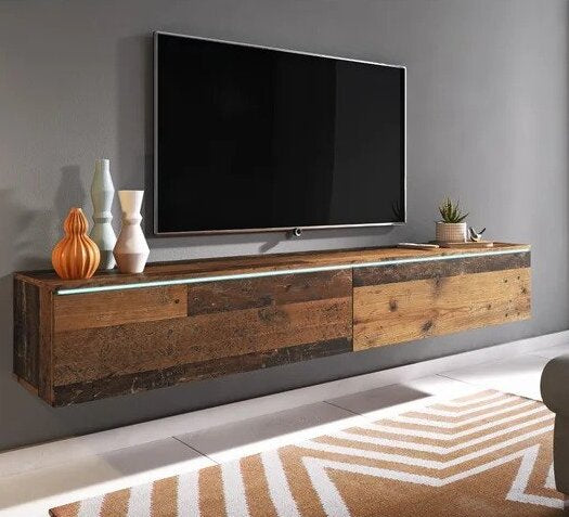 Ultimo Floating TV Unit - Oakwood - | Floating TV Units - Floating TV Units