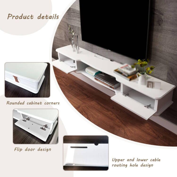 Tehila Floating TV Unit for TVs up to 50