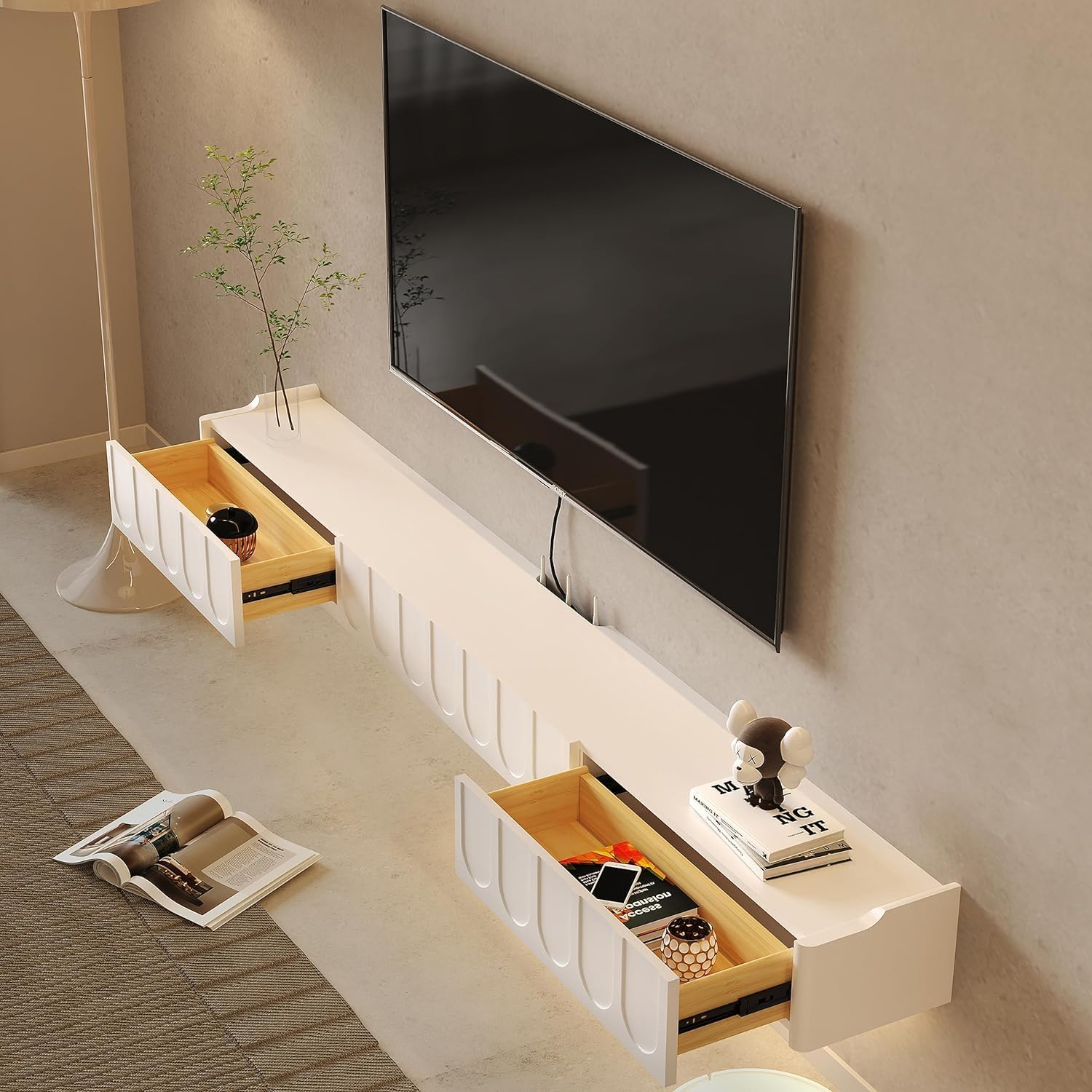Floating Box Unit Posey Floating TV Unit for TVs up to 70