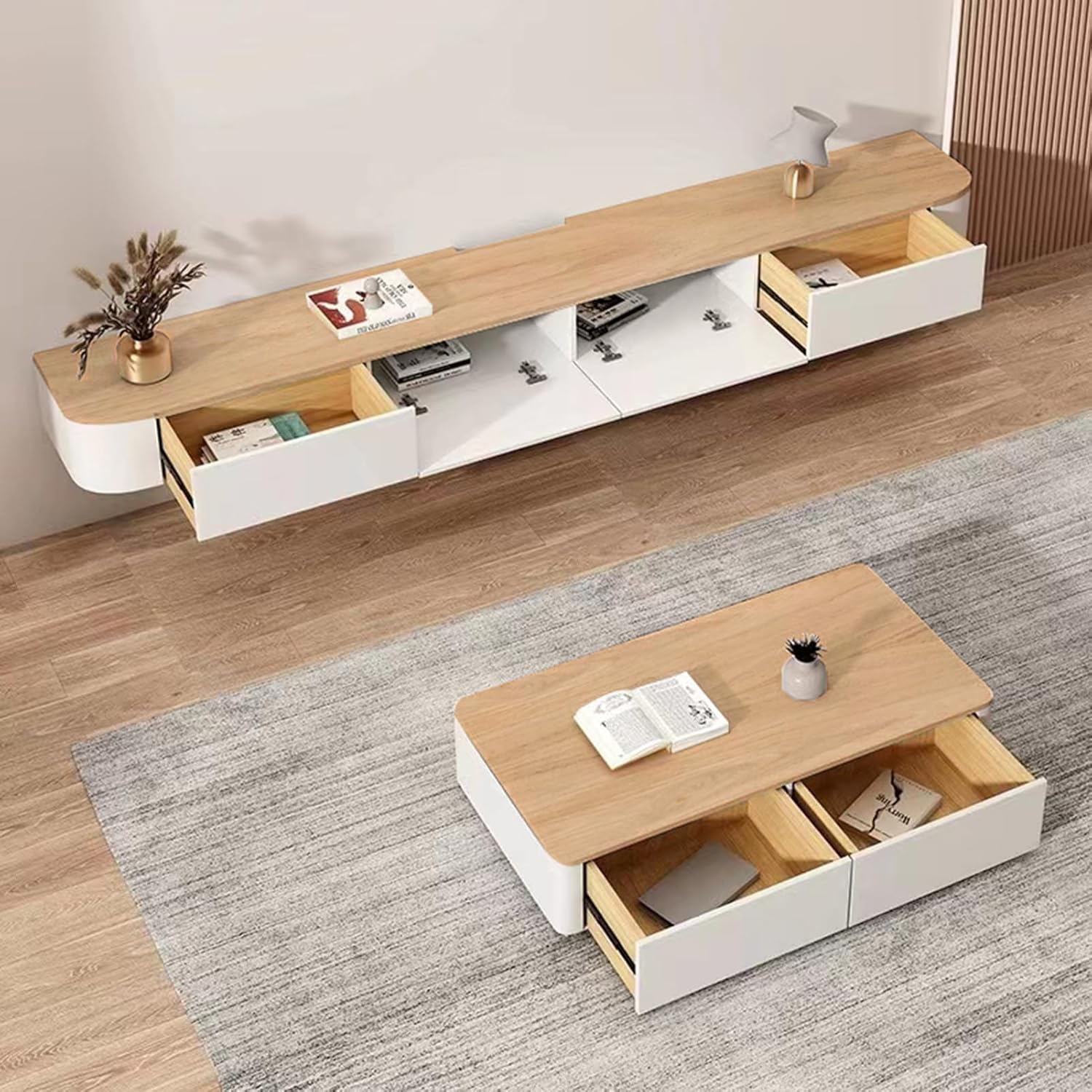 Floating Box Unit Holden Floating TV Unit for TVs up to 75