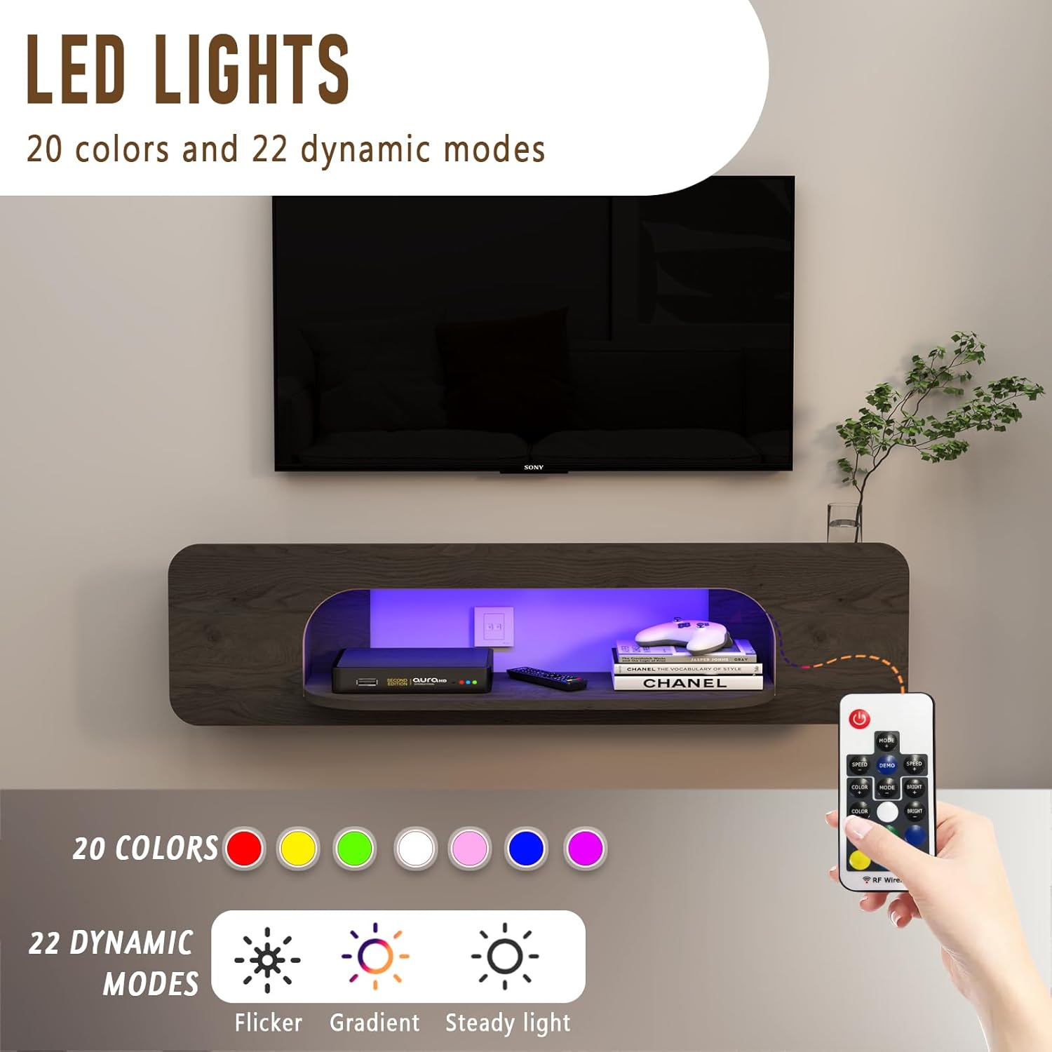 Paityn Floating TV Unit for TVs up to 65