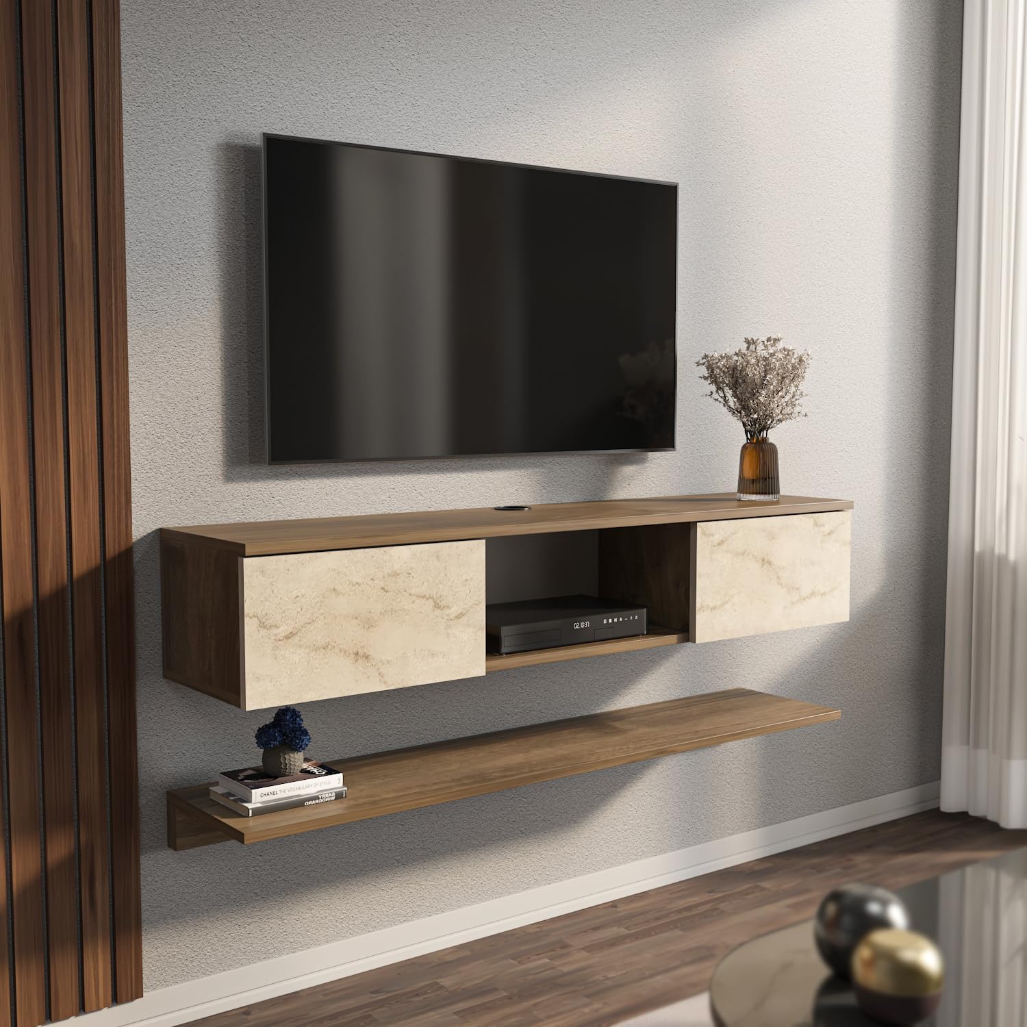 Floating Box Unit Damir Floating TV Unit for TVs up to 65