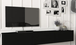 Jazz Floating TV Cabinet for TVs up to 75'' - Black
