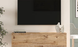 Louie 100cm Floating TV unit for TVs up to 50'' - Rustic Oak