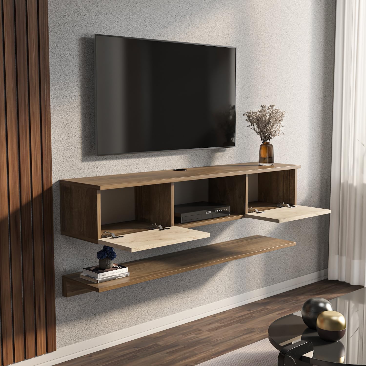 Floating Box Unit Damir Floating TV Unit for TVs up to 65