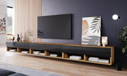 Sienna TV Console for TVs up to 88" - Wotan/Black
