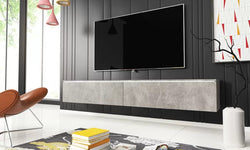 Ultimo Floating TV Unit for TVs up to 75" - Concrete