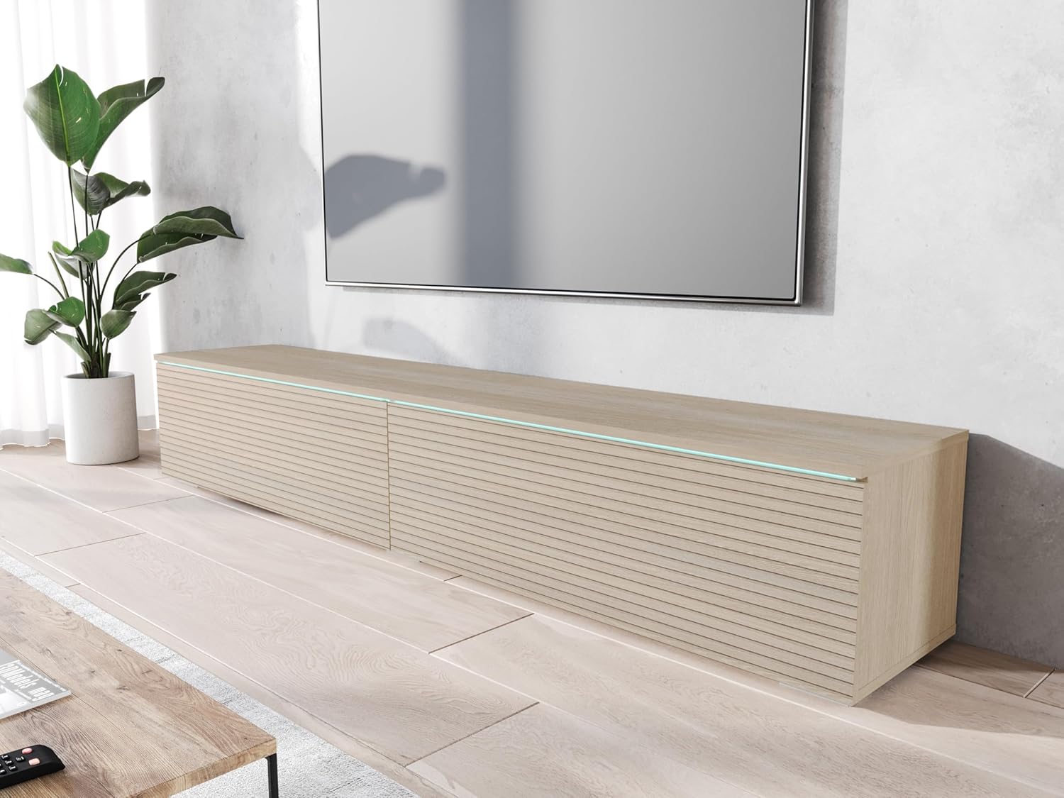 Floating Box Unit Esai Floating TV Unit for TVs up to 75
