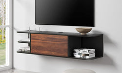 Vumera Floating TV Unit for TVs up to 46" - Black