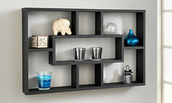 Renato Floating Wall Shelf - Black