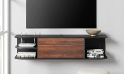 Manion Floating TV Unit for TVs up to 46" - Black