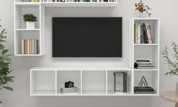 Gilly Entertainment TV Wall Unit for TVs up to 65" - High Gloss White