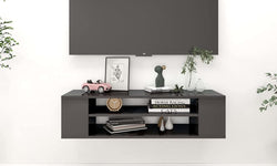 Irvin Floating TV Unit for TVs up to 46" - High Gloss Grey