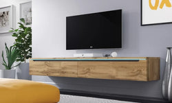 Syed Floating TV Unit for TVs up to 75" - Wotan Oak