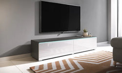 Beeching Floating TV Unit for TVs up to 65" - Black & White
