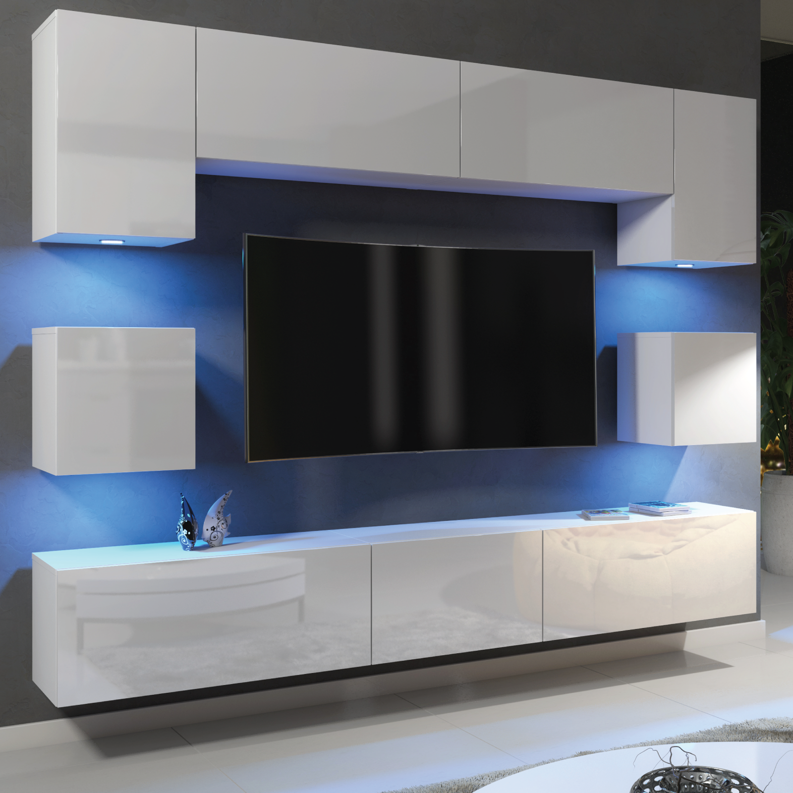 Led wall tv unit deals
