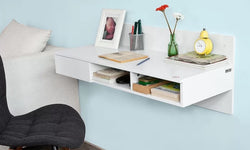 Vello Floating Desk - White