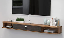 Farfan Floating TV Unit for TVs up to 55" - Dark Brown