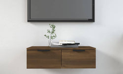 Remi Floating TV Unit for TVs up to 46" - Brown Oak