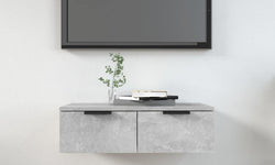 Remi Floating TV Unit for TVs up to 46" - Concrete Grey