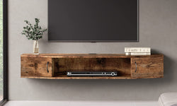 Blum Floating TV Unit for TVs up to 50" - Rustic Brown