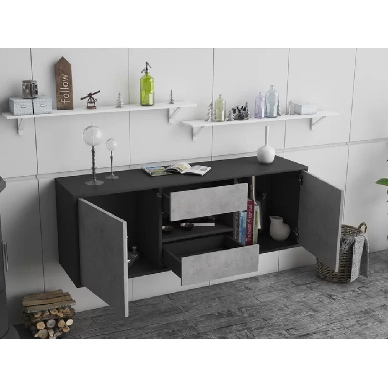 Ira Floating TV Unit for TVs up to 60