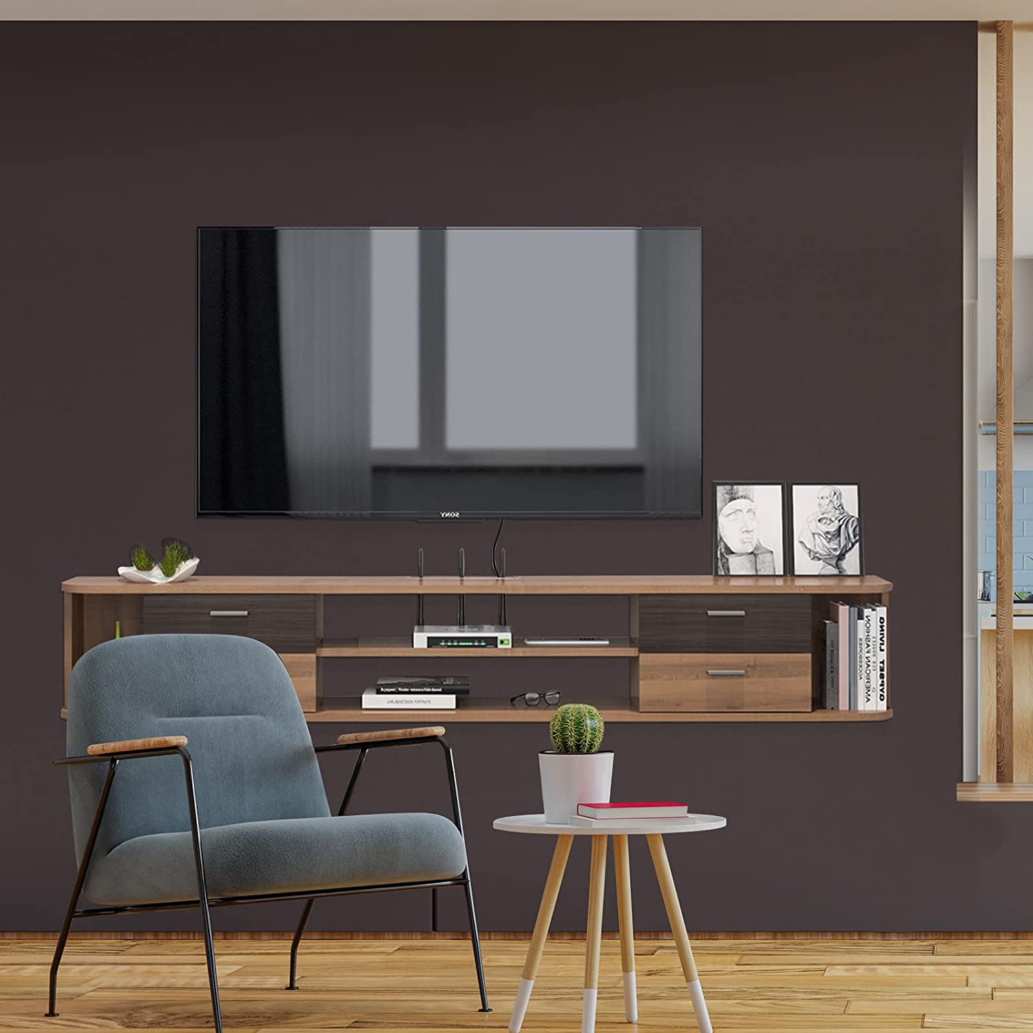 48 floating shop tv stand
