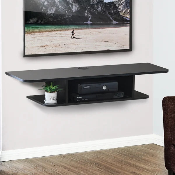 Floating corner top tv unit