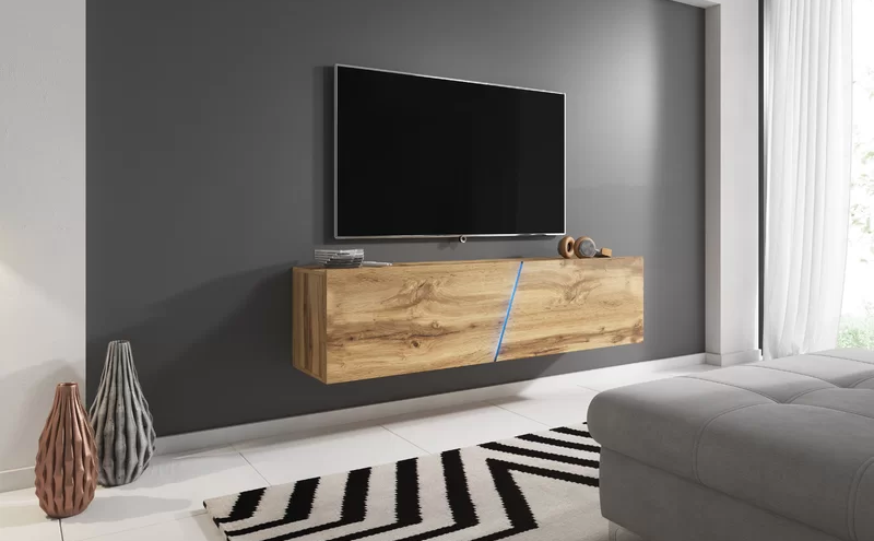 Montery Floating TV Unit Oak Floating TV Units Floating TV