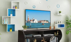 Oslo Floating TV Unit for TVs up to 55" - Dark Brown